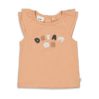 Thumbnail for Feetje Girls' T-Shirt - Follow Your Dreams, Peach, 80 on Sale