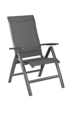 Kettler Legato Curve Multipositionssessel, anthrazit, Alu/Textilene, 0302301-7000, verstellbare Rückenlehne im Sale