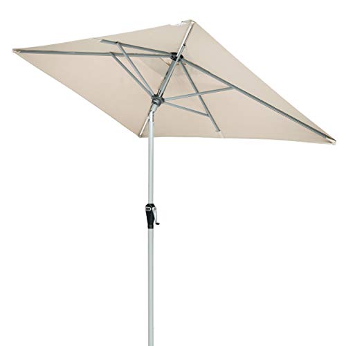 Doppler Active Auto Tilt 210x140 - Crank Parasol ideal for the balcony - Rain-resistant - Foldable - approx. 210x140 cm - Fresh Green on sale
