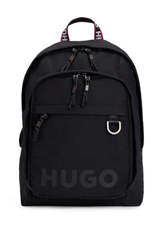 HUGO Men's Quentyn Backpack with Logo Print and Logo Straps Black001 pcs on Sale