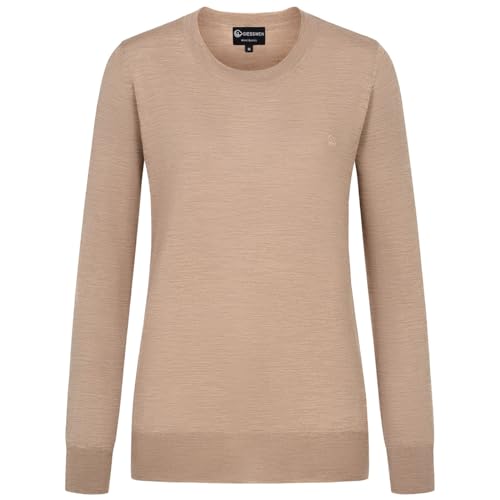GIESSWEIN Cotton Crew Pullover Damen - Baumwoll Feinstrickpullover Damen elegant, Langarmshirt & Longsleeve Damen, Basic Strickpullover smart Casual im Sale