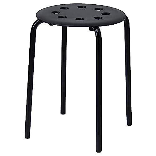 Marius stool in black stackable (45cm) on sale