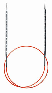 Thumbnail for addi 63450 addiNovel Rundstricknadeln, quadratisch, 120 cm x 8 mm, Metall, rot, 120cm 8mm im Sale