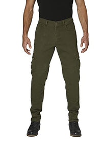 Thumbnail for Rokker Cargo Slim Motorrad Textilhose, Oliv, 36 im Sale