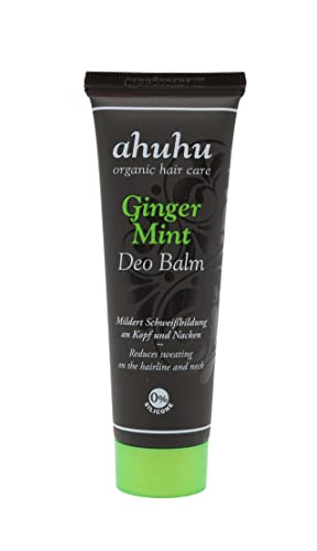 ahuhu organic hair care Ginger Mint 50ml Deo Balm for body and scalp on sale