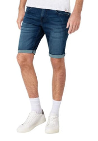 Thumbnail for Timezone Herren Jeans Shorts 25-10013 ScottyTZ Bermuda mit Umschlag Royal Blue Wash W32 im Sale