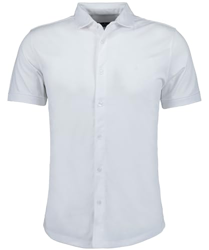 RAGMAN Men's Softknit Shirt Short Sleeve, Modern Fit 3XL, White-006 on Sale