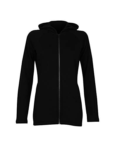 Dilling hooded jacket made of natural merino wool for women Navy 38 on sale