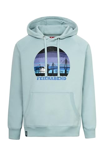 derbe Hoodie FeierNacht Herren Hellblau Türkis | Kapuzenpullover | Hamburg | Männer im Sale