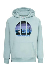 Thumbnail for derbe Hoodie FeierNacht Herren Hellblau Türkis | Kapuzenpullover | Hamburg | Männer im Sale