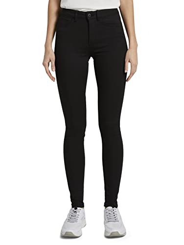 TOM TAILOR Denim Damen Nela Extra Skinny Jeans, 10240 - Black Denim, 26W / 30 im Sale