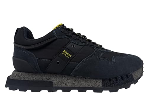 Blauer Herren Heron Sneaker Black 43 EU im Sale