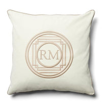 Thumbnail for Riviera Maison Pillowcase, Cushion Cover, Decorative Pillow, Square - RM Steven Pillow Cover - Cotton - White - (LxW) 50x50 on Sale