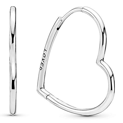 PANDORA Ohrringe asymmetrische Herzen der Liebe 297822 im Sale