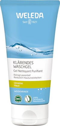 Thumbnail for WELEDA Organic Clarifying Cleansing Gel – a deep pore cleansing natural cosmetic for blemished skin. Facial care combats pimples and blackheads and reduces excess sebum (vegan, 100ml) on sale