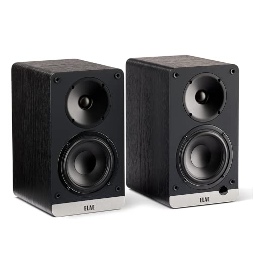 ELAC Kompakt Lautsprecher Debut ConneX DCB41, Boxen für Audiowiedergabe via HDMI, USB, Phono & Bluetooth, exzellenter Klang & hochwertiges Design, 1 Aktivlautsprecher-Set, Schwarz im Sale