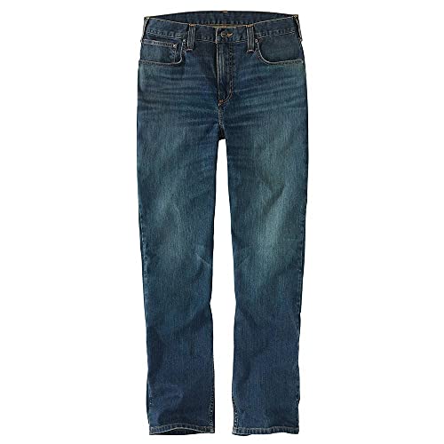 Carhartt Unisex Rugged Flex Relaxed Fit Low Rise 5-Pocket Tapered Jeans, Canyon, 42W / 32L EU im Sale