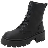 Thumbnail for ONLY Women's ONLBANYU-3 PU MONOCHROME LACE Boot NOOS Ankle Boots, Black, 36 EU on sale