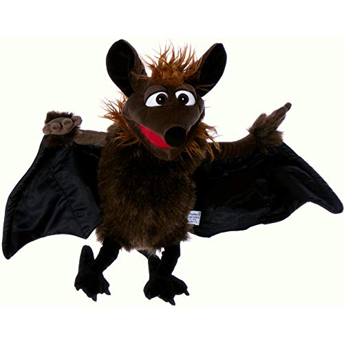 Living W434 Puppets Handspieltier Gaston die Fledermaus braun-schwarz, Flügelspannweite 60 cm im Sale