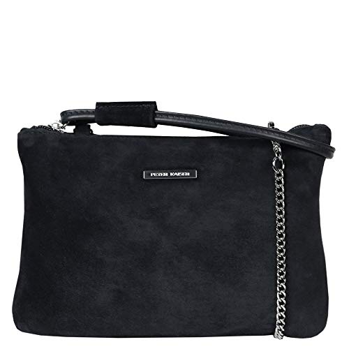 Peter Kaiser Waida Womens Clutch Bag One Size Schwarzes Wildleder im Sale