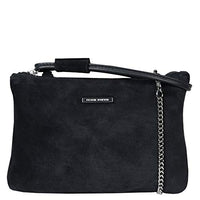Thumbnail for Peter Kaiser Waida Womens Clutch Bag One Size Schwarzes Wildleder im Sale