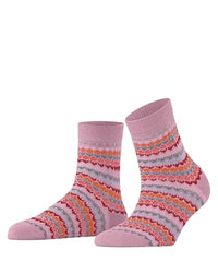 Thumbnail for Burlington Damen Socken Coast Cottage W So Baumwolle gemustert 1 Paar, Rosa Powder Pink 8493, 36-41 im Sale