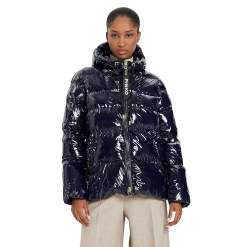 Pinko Damen Mirco Caban Crystal Nylon inkl Daunenjacke, Z99_Nero Limousine, 38 im Sale