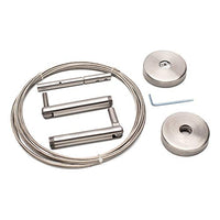Thumbnail for IKEA Dignitet curtain steel cable set with fittings 500cm - Complete set made of STAINLESS STEEL