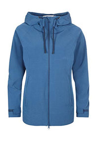 Thumbnail for ELKLINE Women's Rain Jacket Singyoursong | Raincoat waterproof, breathable, mid-length with hood | 2022020, color: stellar blue, on sale
