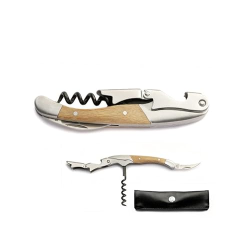 LAGUIOLE - Laguiole Corkscrew No. 2 - Double lever handle made of exotic wood with case