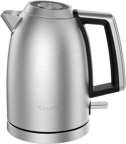 KRUPS BW552D Excellence Elektrischer Wasserkocher | Premium Gebürstetes Metall Finish | 1,7 Kapazität | Auto Shut-Off | Schnurloser Wasserkocher | Auf 360° Drehbarem Sockel im Sale