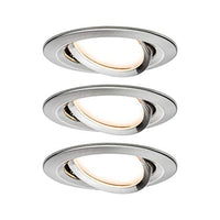 Thumbnail for Paulmann 92959 Nova Plus LED Einbauleuchte Smart Home Zigbee Set rund schwenkbar 3x6W dimmbar Einbaustrahler Eisen gebürstet Spot Alu Zink 2700K im Sale