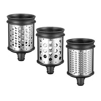 Thumbnail for KitchenAid Zubehör Raspeltrommeln - 5KSMEMVSC - Ergänzungsset mit 3 Reisetrommeln für Gemüse, Käse und mehr - Schneller Schneider - Edelstahl im Sale