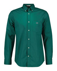 Thumbnail for GANT Herren REG POPLIN Shirt Hemd, DEEP Forest Green, im Sale