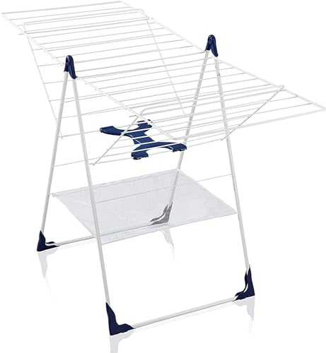Leifheit Classic 250 Flex standing dryer, individually adjustable clothes dryer with 25m clothesline for 2-3 washing loads, clothes rack for indoor and outdoor use, for long laundry on sale