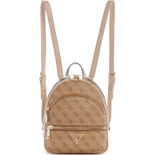 GUESS Damen Manhattan Backpack Rucksack, Latte-Logo, Einheitsgröße im Sale