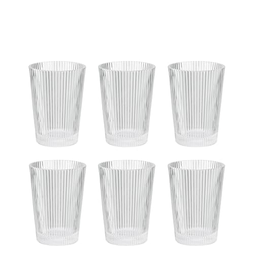 Pilastro drinking glass set of 6, transparent 0.33L H 11cm Ø 8cm on sale