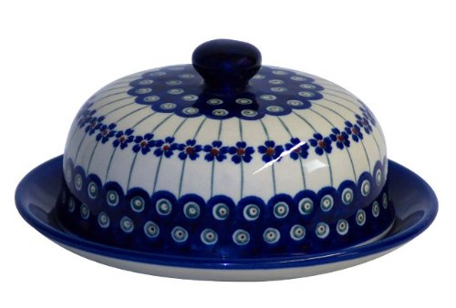 Original Bunzlauer Käseglocke M/Butterglocke für Rollbutter - Ø = 19,5 cm, Dekor 166a im Sale