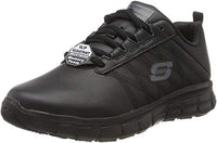 Thumbnail for Skechers Women's Sure Track Erath Slip On Sneaker, Black Leather, 39 EU on sale