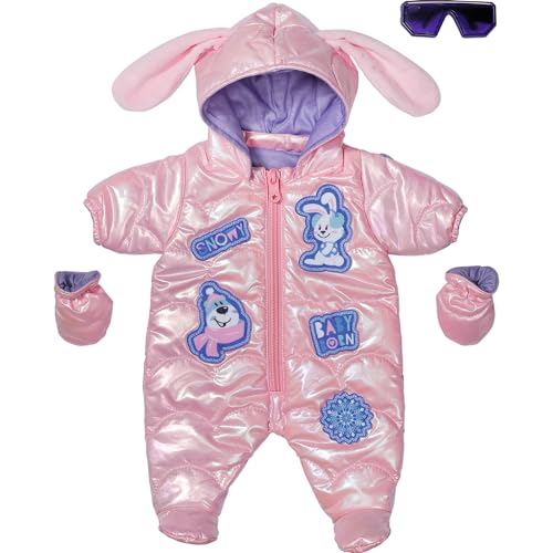 BABY born Deluxe Skianzug mit Hasenohren, mit Sonnenbrille und Handschuhen für 43 cm große Puppen, 834190 Zapf Creation, Schwarz im Sale