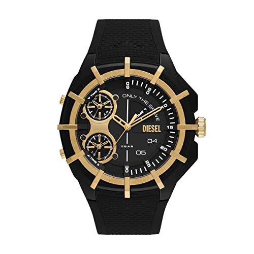Diesel Herrenuhr gerahmt, Dreizeiger Uhrwerk, 51mm Multi Nylon Gehäuse mit Silikonarmband, DZ1987 im Sale