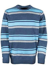 Thumbnail for Kitaro Pullover Pulli Feinstrick Knit Herren Rundhals Baumwolle, Farbe:blau, Herrengrößen:5 im Sale