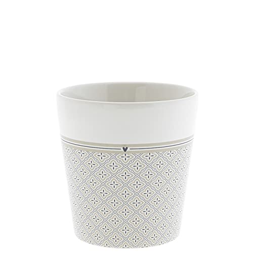Bastion Collections Becher little Mosaic Keramik weiß titane Keramikgeschirr gedeckter Tisch Küche BC Cup