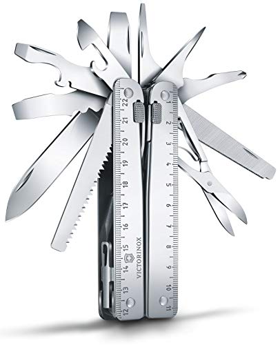 Victorinox Multitoolfunktionstool, Taschen-Werkzeug, Swiss Tool X, 26 Funktionen, Drahtschaber, Schere, Klinge, Swiss Made im Sale