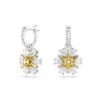 Thumbnail for Swarovski Idyllia drop earrings, shell, blue, rhodium plated on sale
