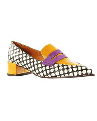 Thumbnail for Chie Mihara Damen JEITA36,5 Driving Style Loafer, Black, White, Yellow, Purple, 36.5 EU im Sale
