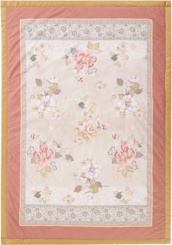 Bassetti Hanami Plaid made of 100% cotton in the color Beige 41, dimensions: 135x190 cm - 9330107 on sale