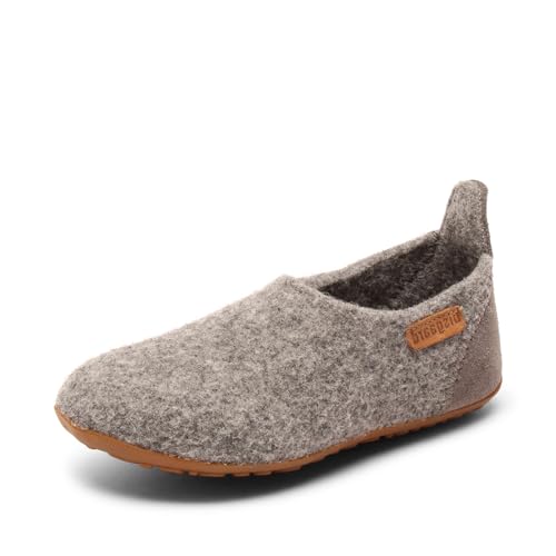 Bisgaard Unisex Kinder Wool Basic Slipper, Grau, 33 EU im Sale