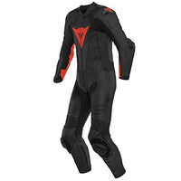 Thumbnail for Dainese Laguna SECA 5 1-Teiler Perforierte Motorrad Lederkombi (Black/Red,50) im Sale