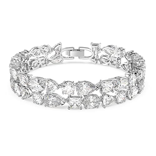 Swarovski Mesmera Bracelet, Rhodium-plated ladies' bracelet with radiant Swarovski crystals on sale